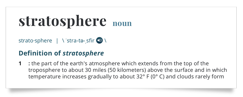 Stratosphere definition 