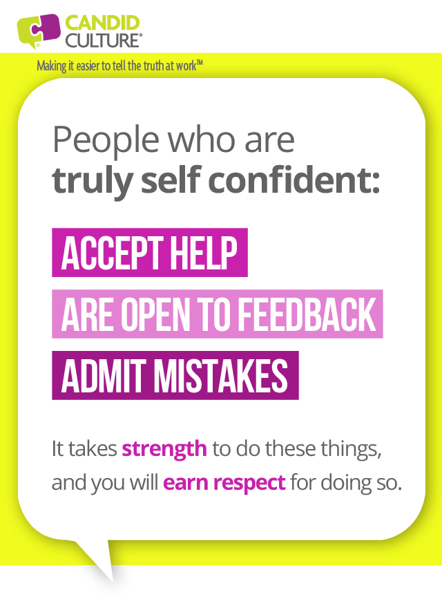 Self-Confident People Admit Mistakes – Shari...