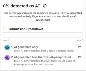 Using MindTap for English to Help Monitor Students’ Use of AI