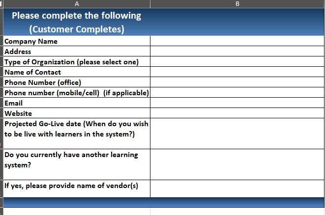 The Essential RFP Template for Learning Systems The Essential RFP Template for Learning Systems